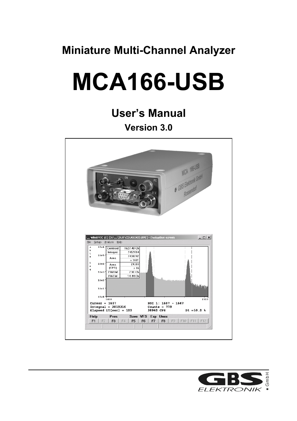 GBS Elektronik MCA166-USB User Manual | 72 pages