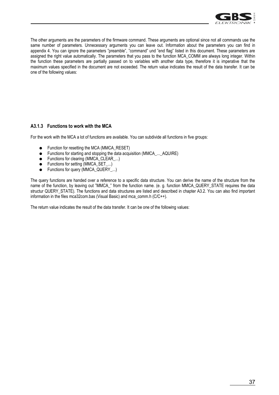 GBS Elektronik MCA166-USB User Manual | Page 37 / 72