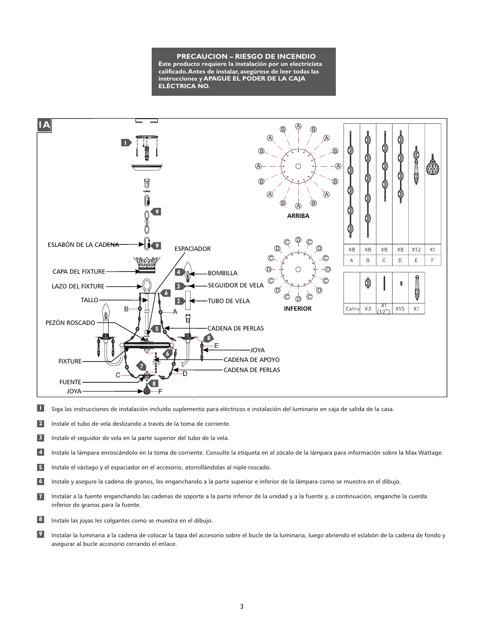 Feiss F2806-3 User Manual | Page 3 / 4