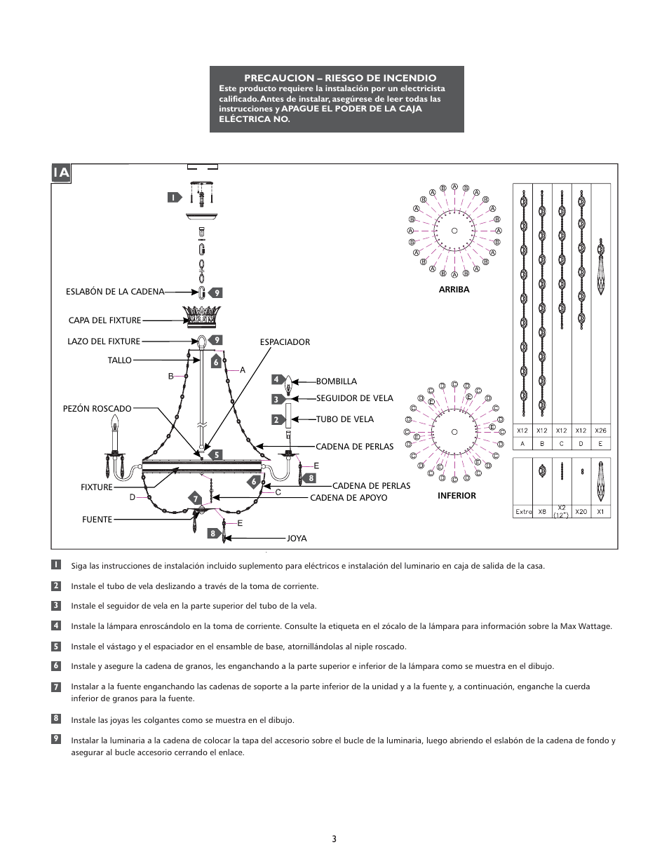 Feiss F2804-5 User Manual | Page 3 / 4