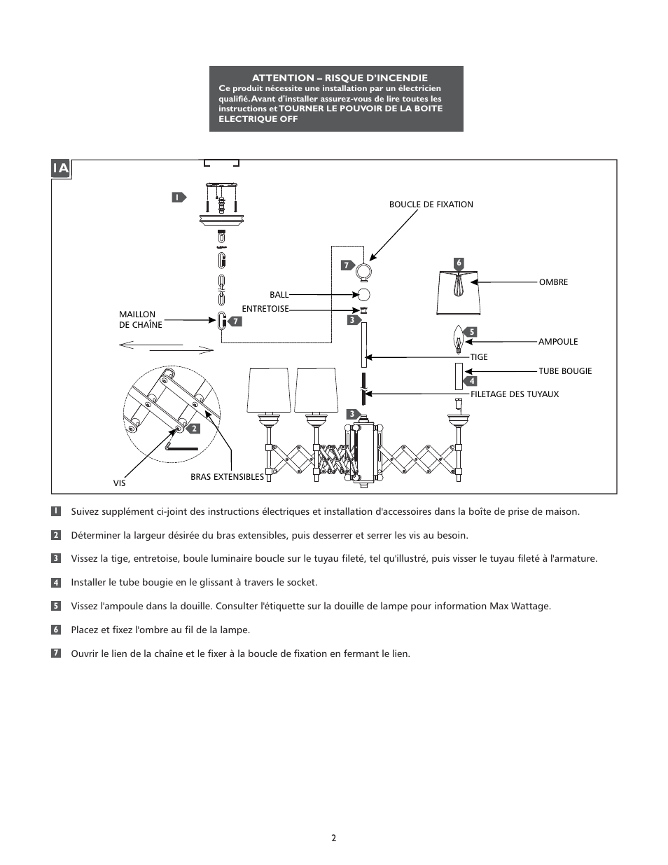 Feiss F2901-6 User Manual | Page 2 / 4