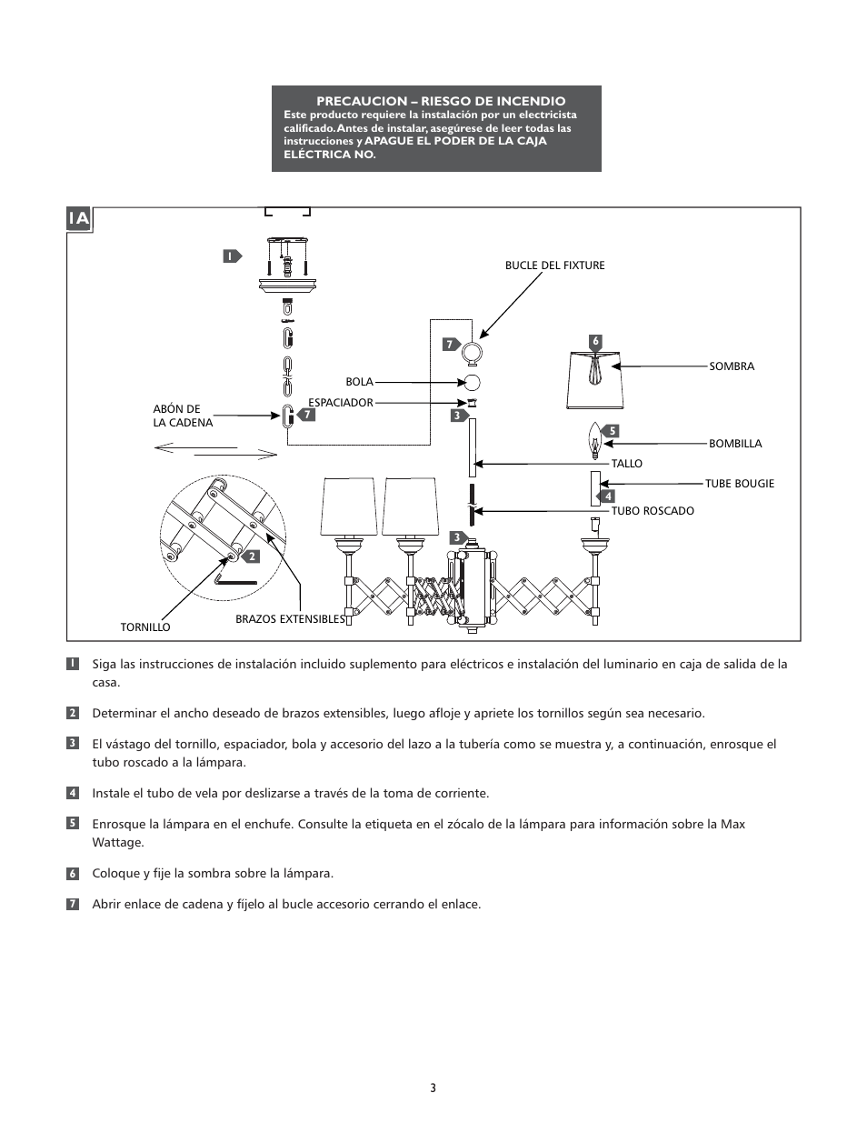 Feiss F2901-6 User Manual | Page 3 / 4