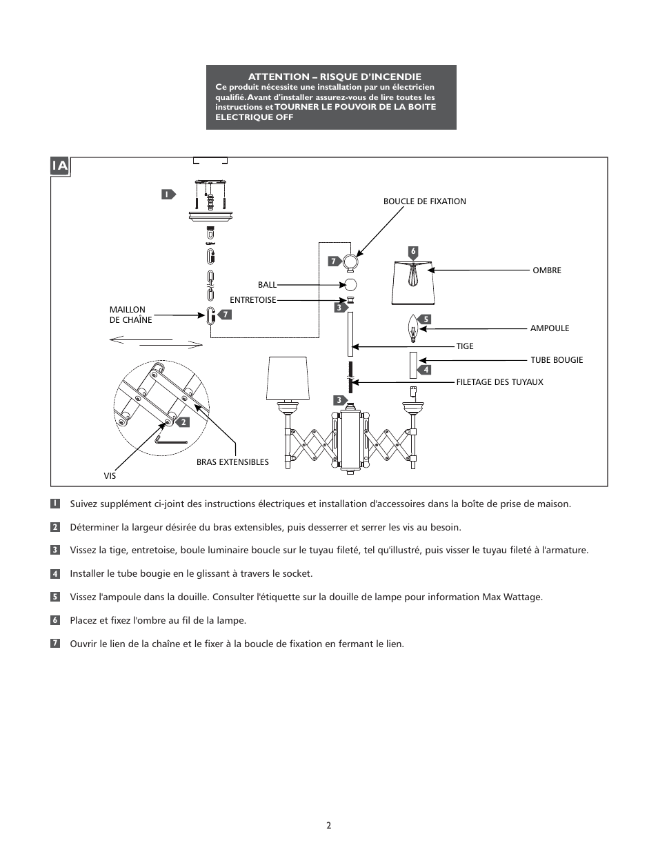 Feiss F2819-4 User Manual | Page 2 / 4