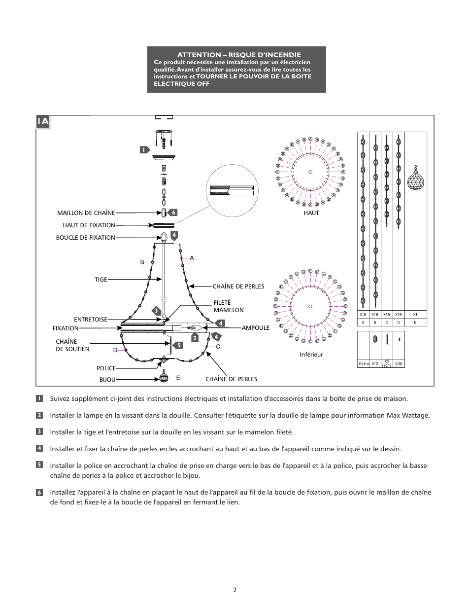 Feiss F2810-8 User Manual | Page 2 / 4