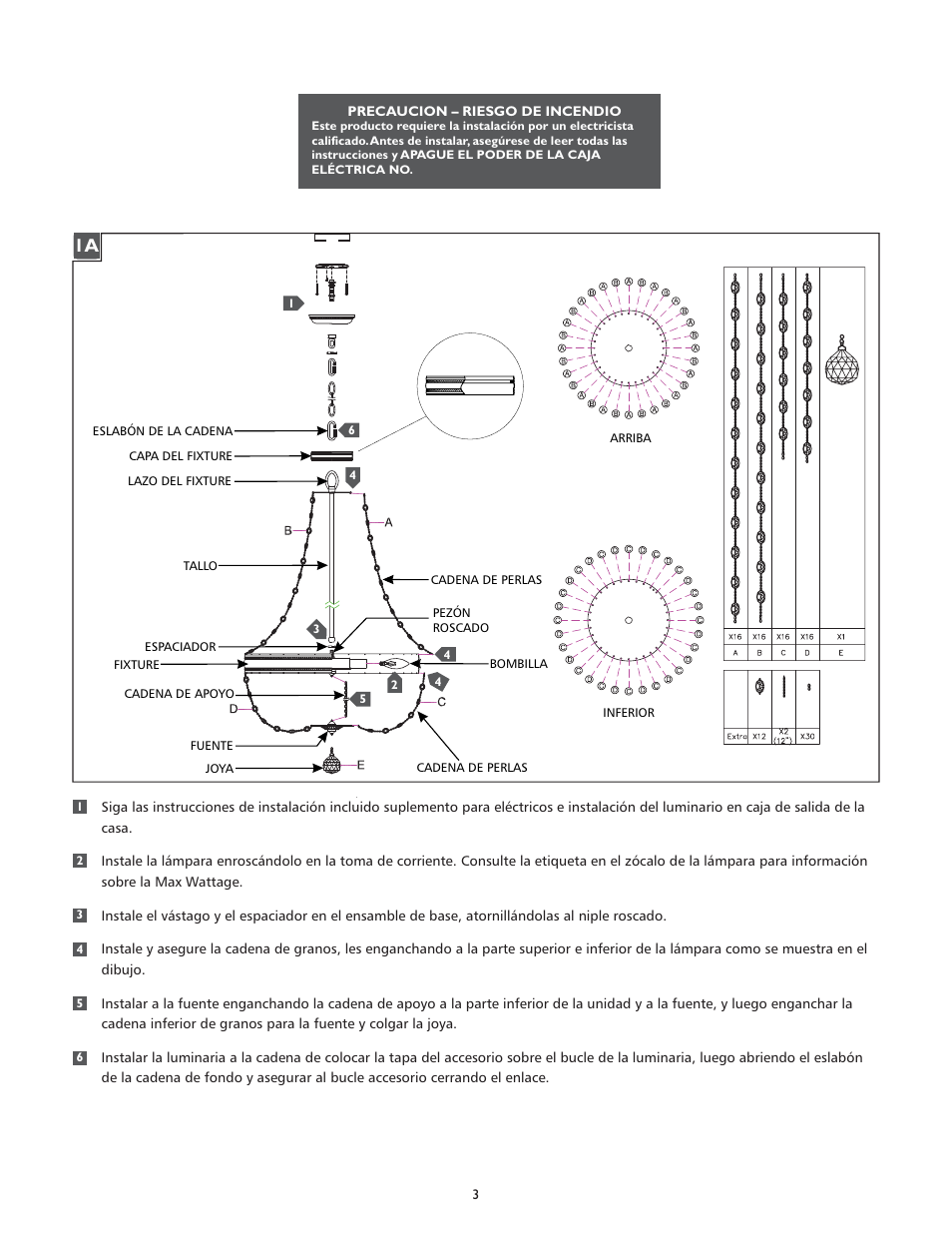 Feiss F2810-8 User Manual | Page 3 / 4