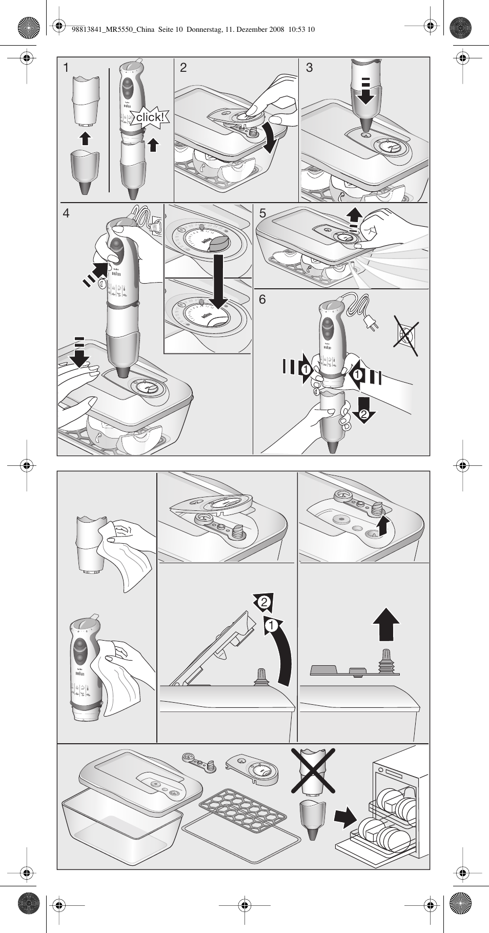 Click | Braun MULTIQUICK MR 5550 M CAV User Manual | Page 10 / 14