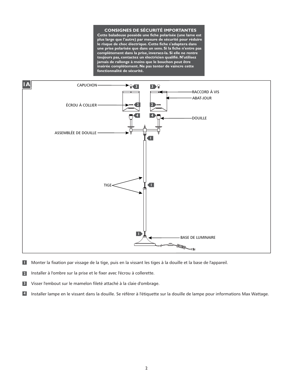 Feiss FL6313 User Manual | Page 2 / 4