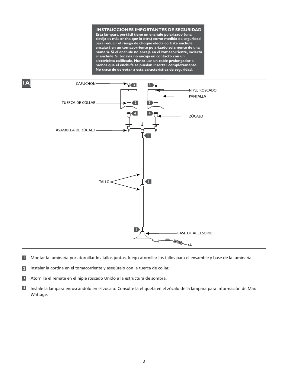 Feiss FL6313 User Manual | Page 3 / 4