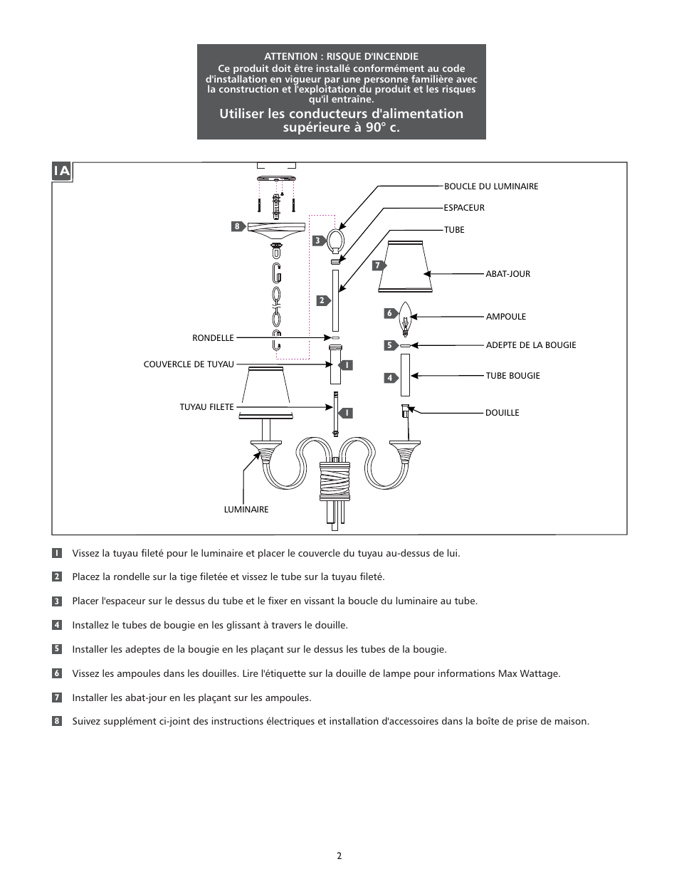 Feiss F2945-3 User Manual | Page 2 / 4