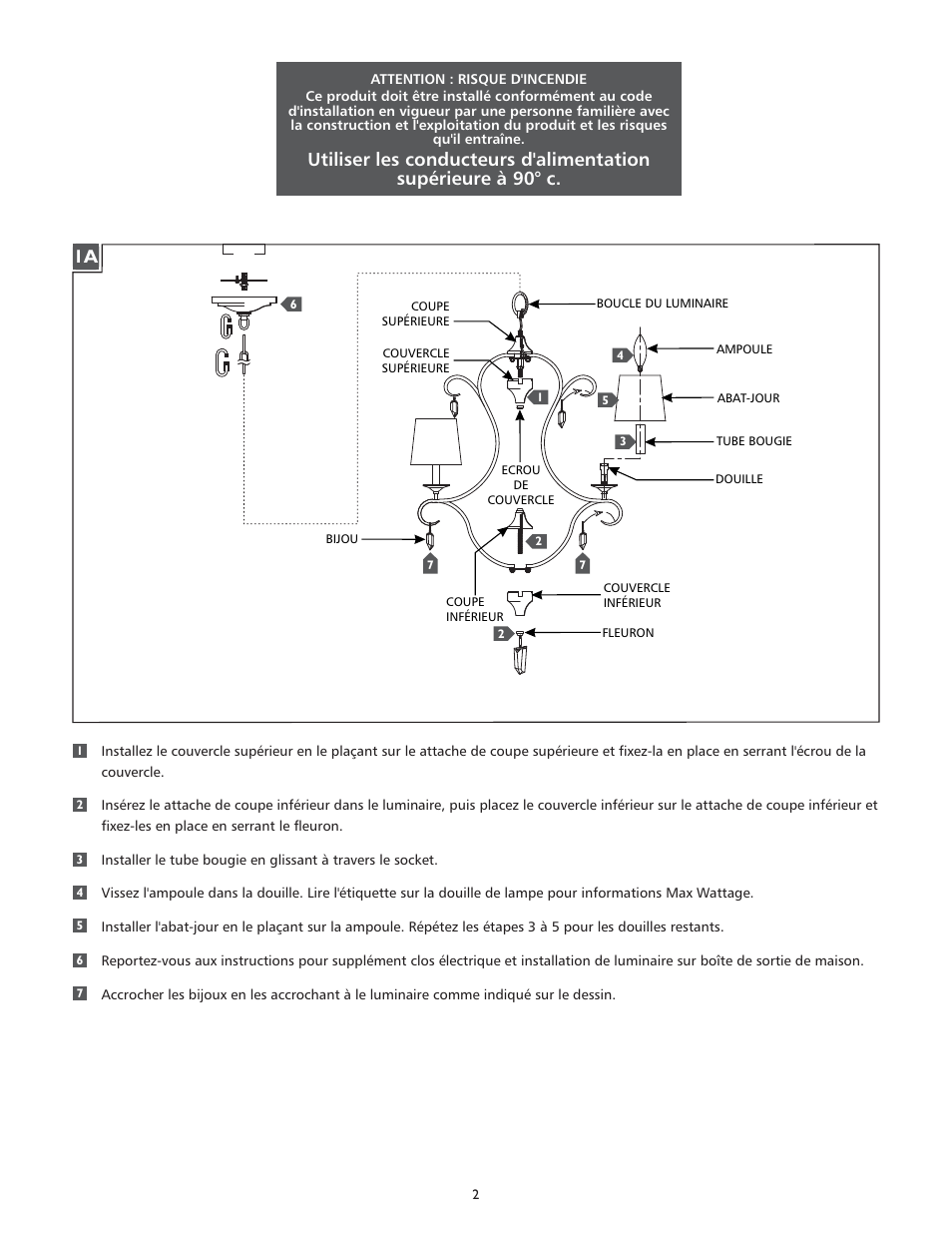 Feiss F2933-7 User Manual | Page 2 / 4