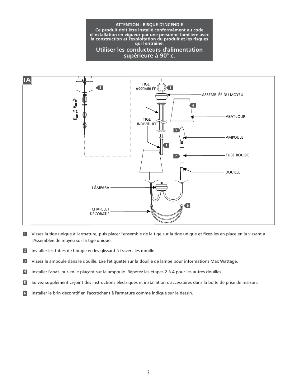 Feiss F2920-8 User Manual | Page 2 / 4