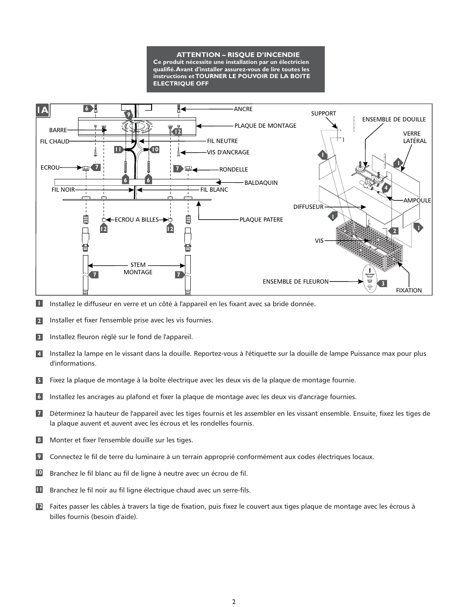 Feiss F2904-4 User Manual | Page 2 / 4