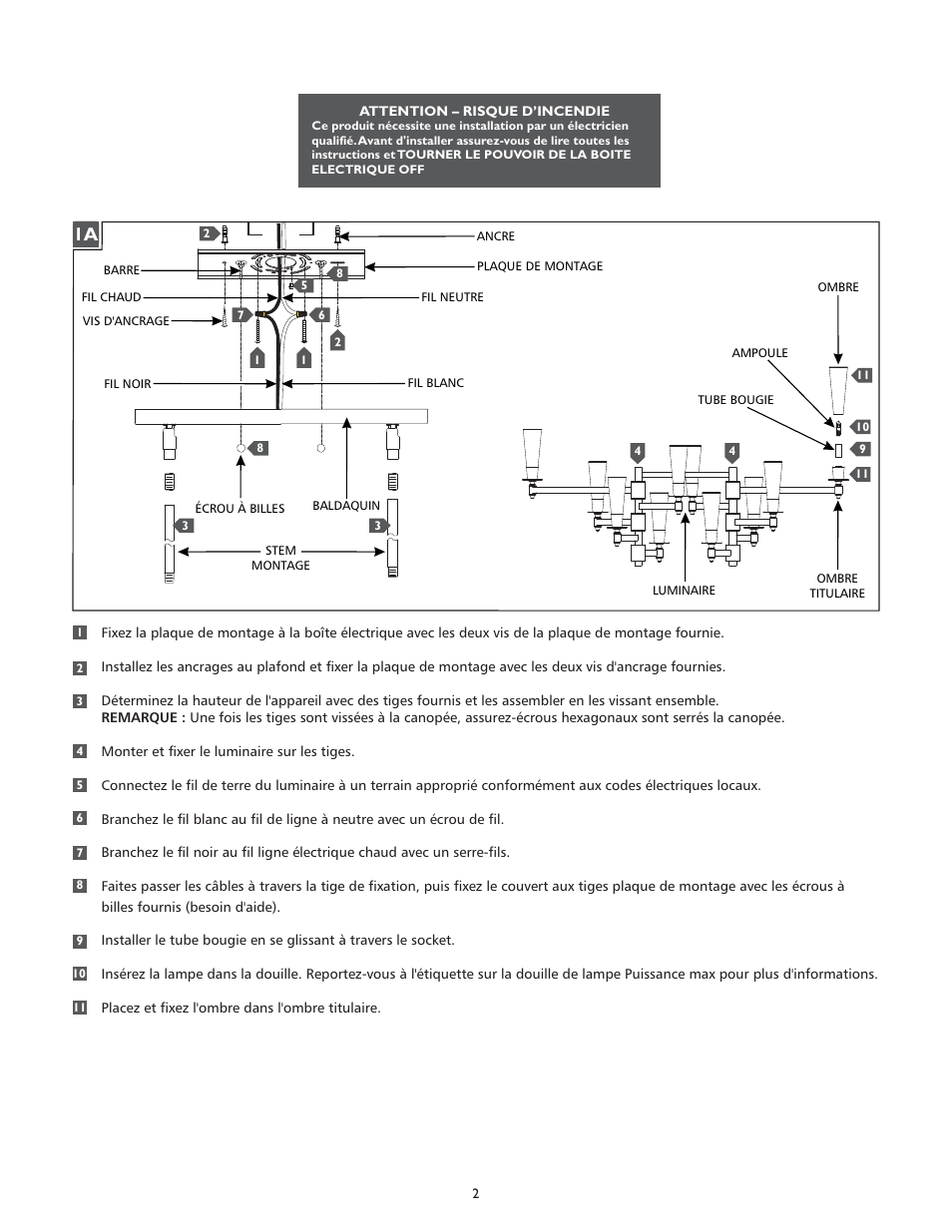 Feiss F2817-10 User Manual | Page 2 / 4