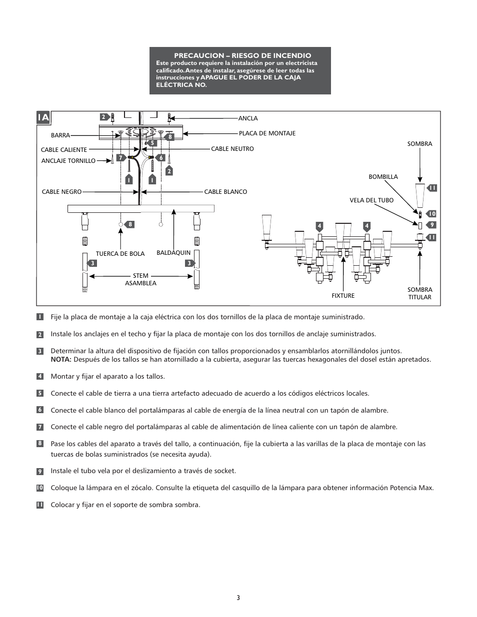 Feiss F2817-10 User Manual | Page 3 / 4
