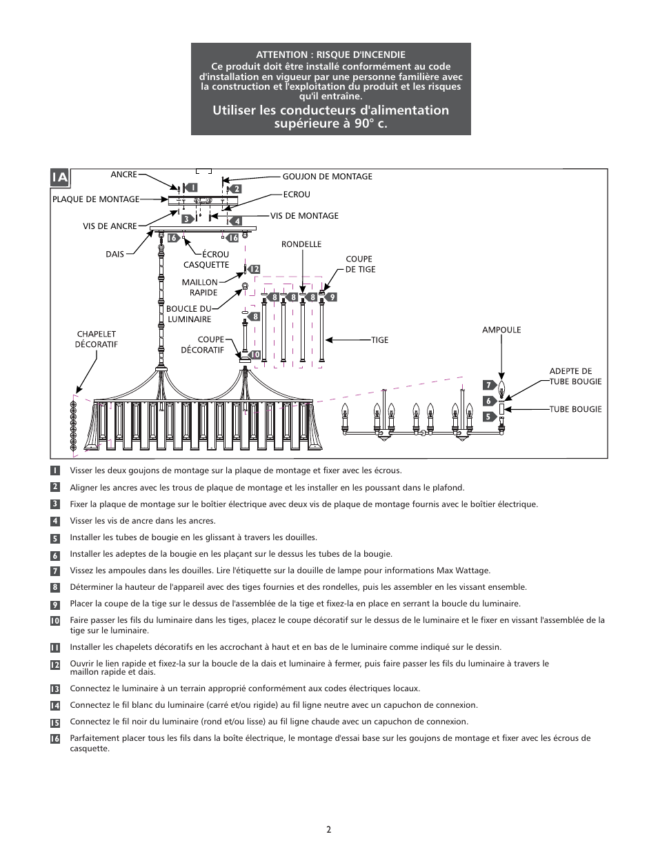 Feiss F2947-8 User Manual | Page 2 / 4