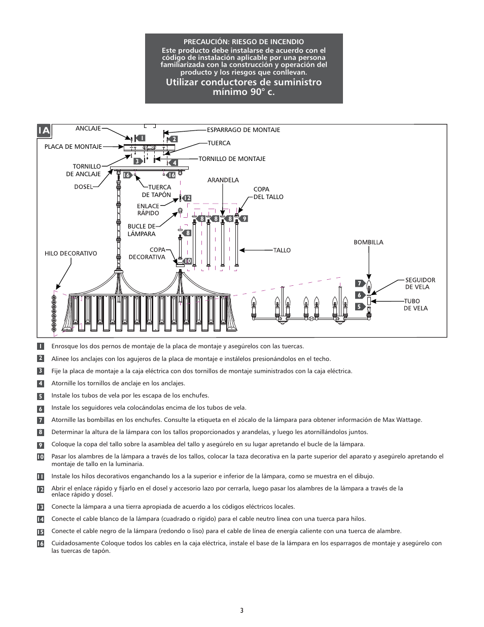 Feiss F2947-8 User Manual | Page 3 / 4