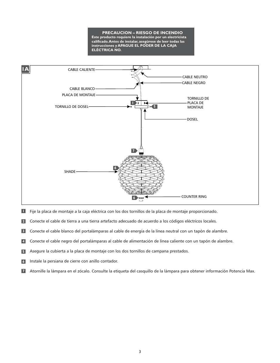 Feiss F2792-1 User Manual | Page 3 / 4