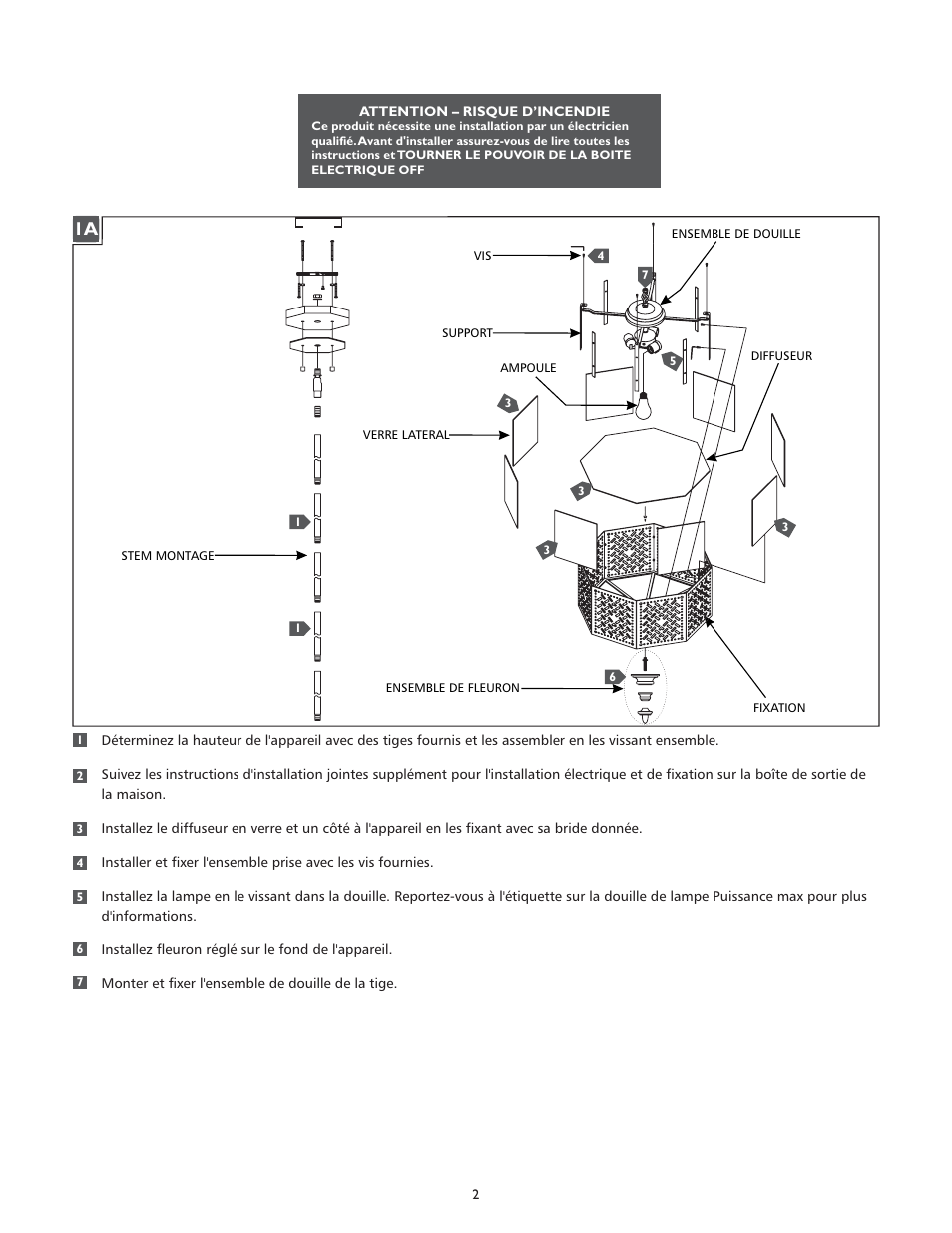 Feiss F2905-3 User Manual | Page 2 / 4