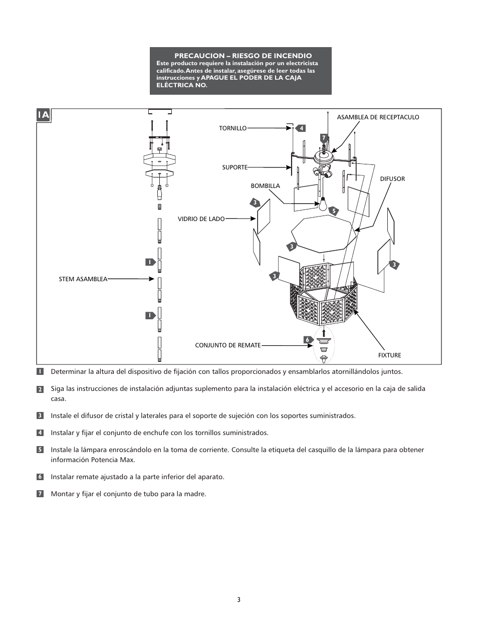 Feiss F2905-3 User Manual | Page 3 / 4