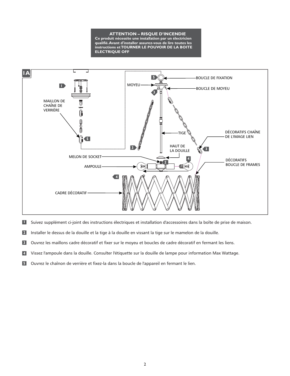 Feiss F2902-4 User Manual | Page 2 / 4