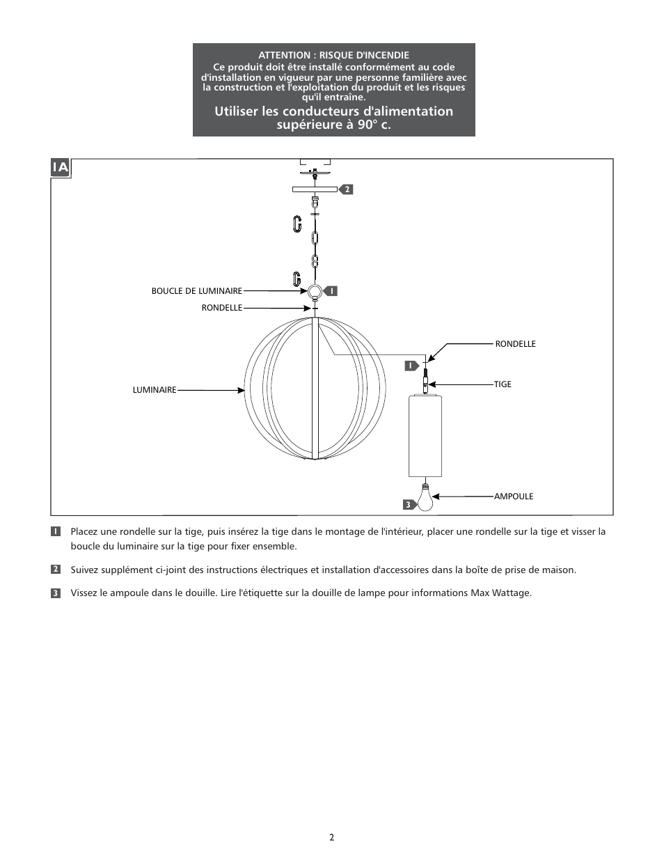 Feiss F2953-1 User Manual | Page 2 / 4
