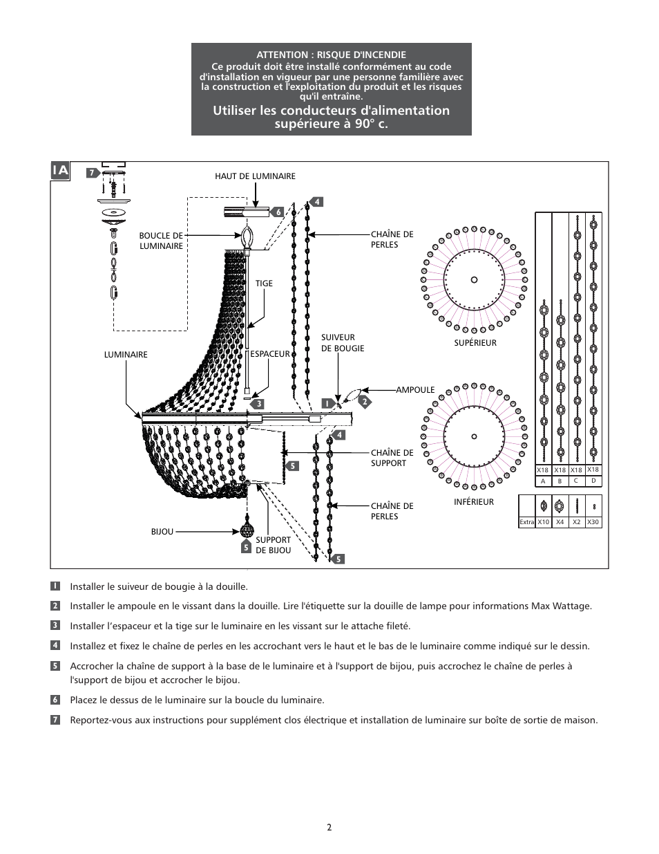 Feiss F2915-9 User Manual | Page 2 / 4