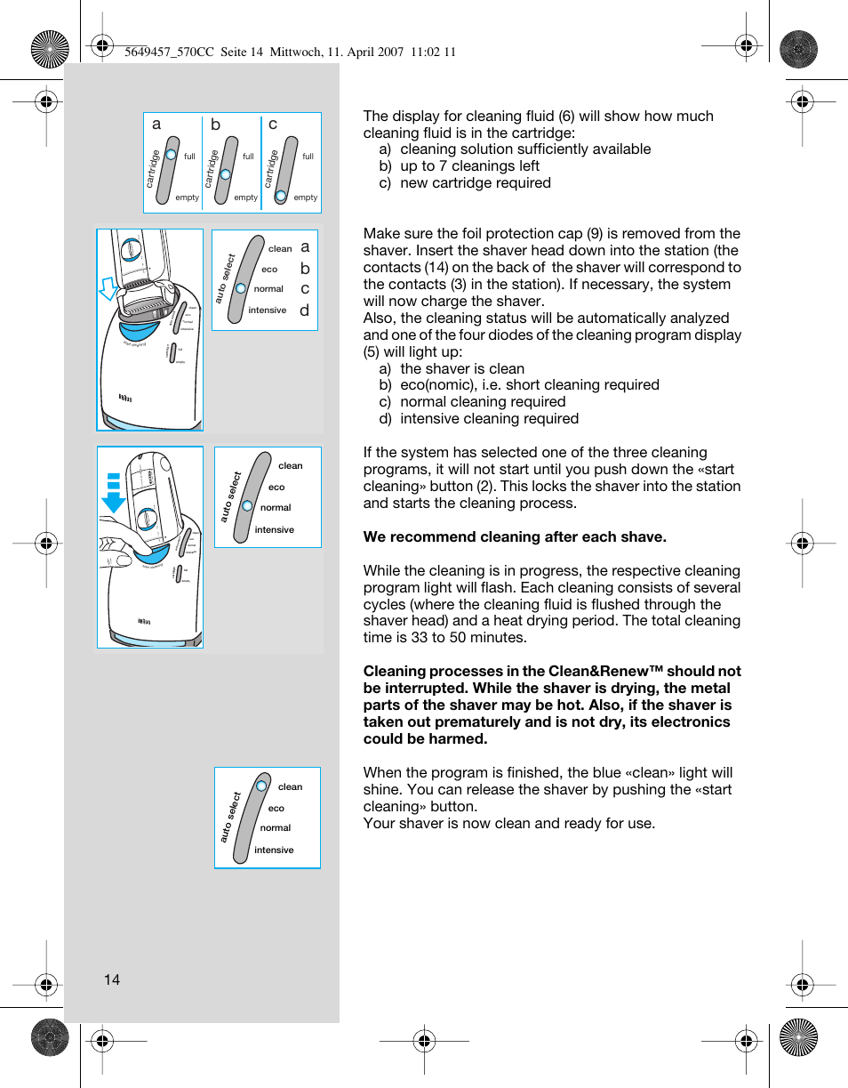 Ab c, Ab c d | Braun 5649 User Manual | Page 14 / 18