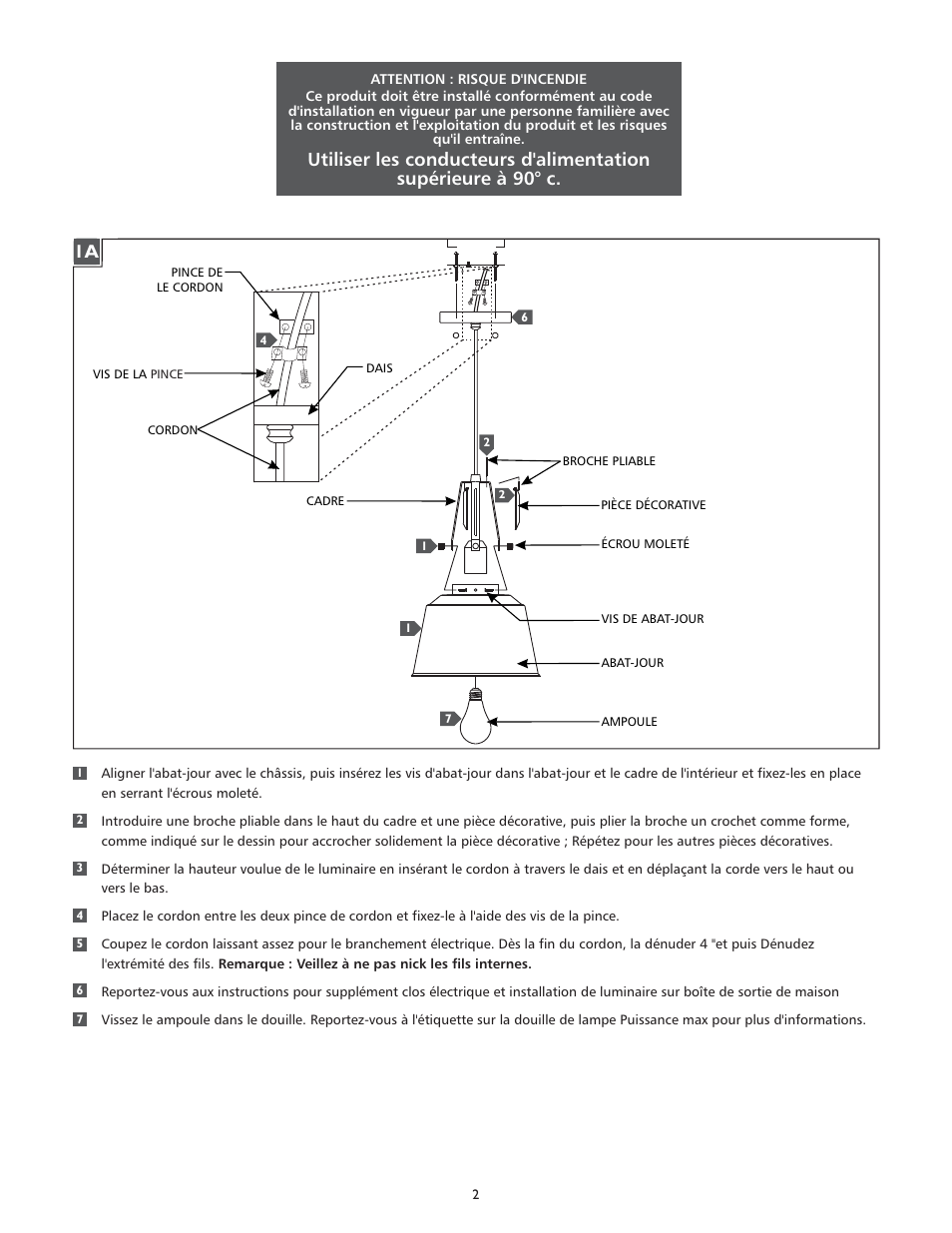 Feiss P1305 User Manual | Page 2 / 4