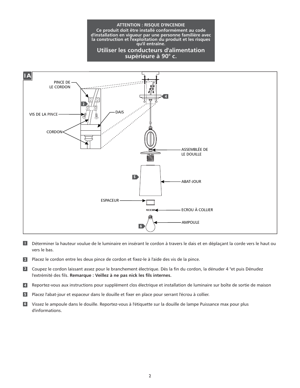 Feiss P1291 User Manual | Page 2 / 4