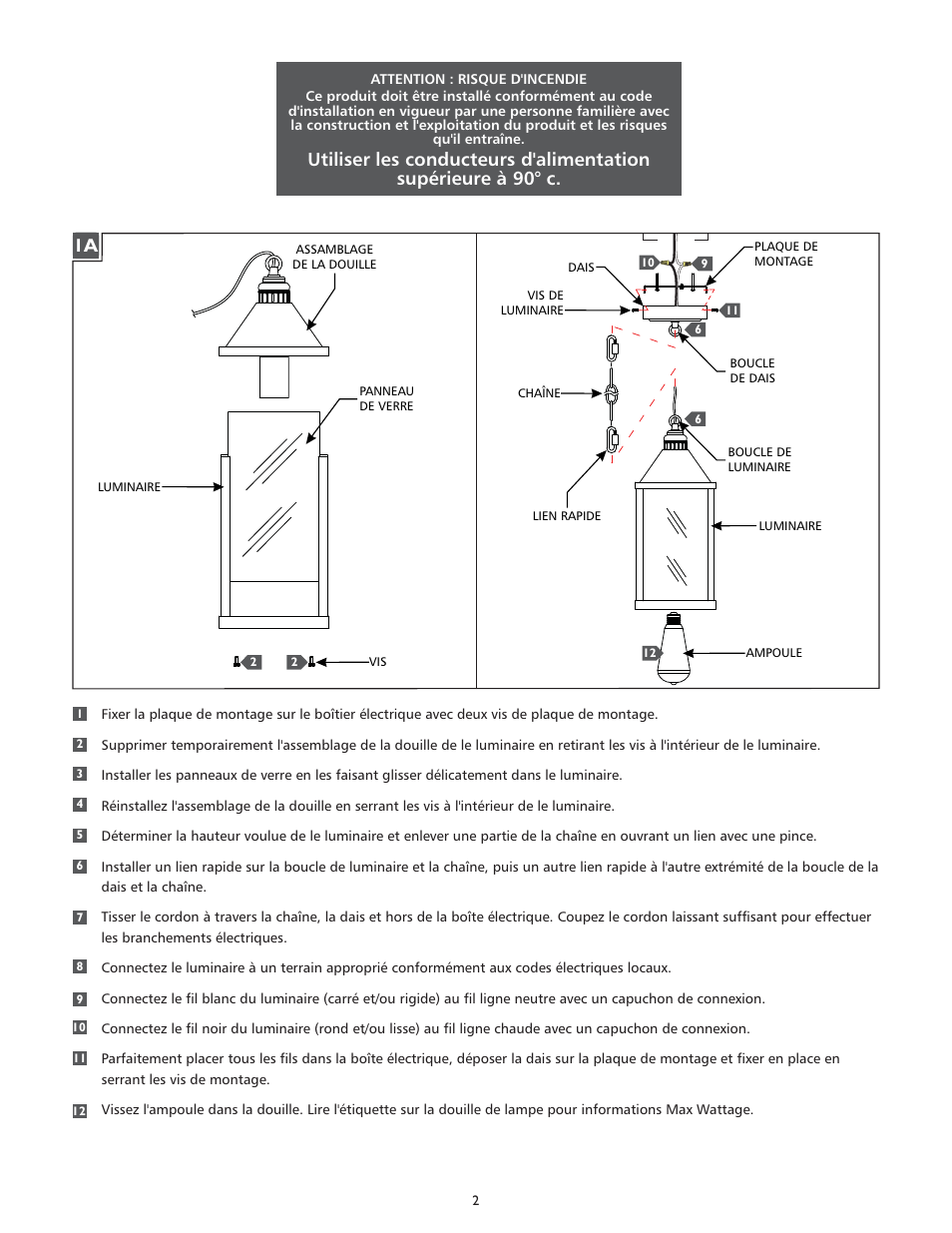 Feiss P1328 User Manual | Page 2 / 4