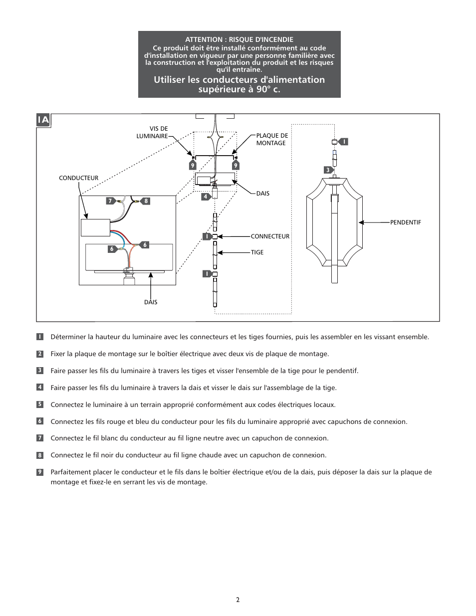 Feiss P1325 User Manual | Page 2 / 4