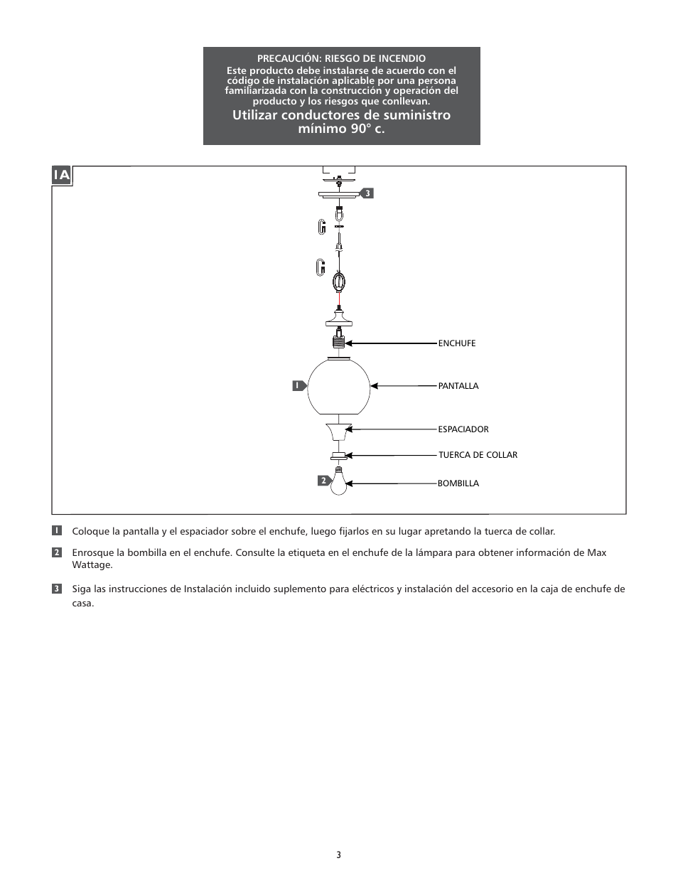 Feiss P1318 User Manual | Page 3 / 4