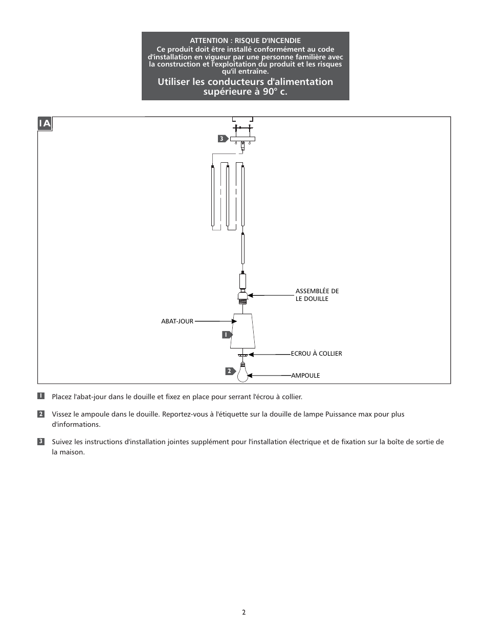 Feiss P1303 User Manual | Page 2 / 4