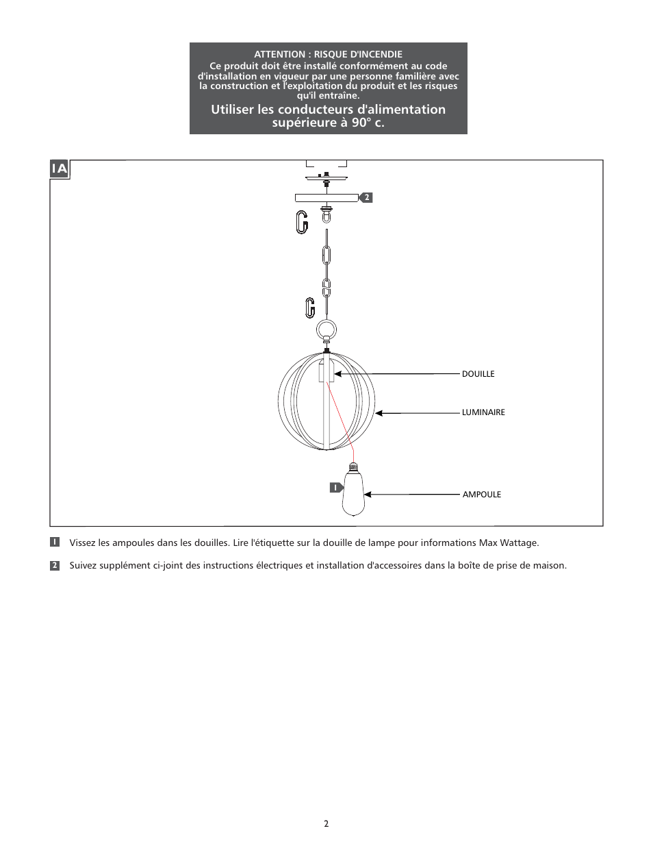 Feiss P1302 User Manual | Page 2 / 4