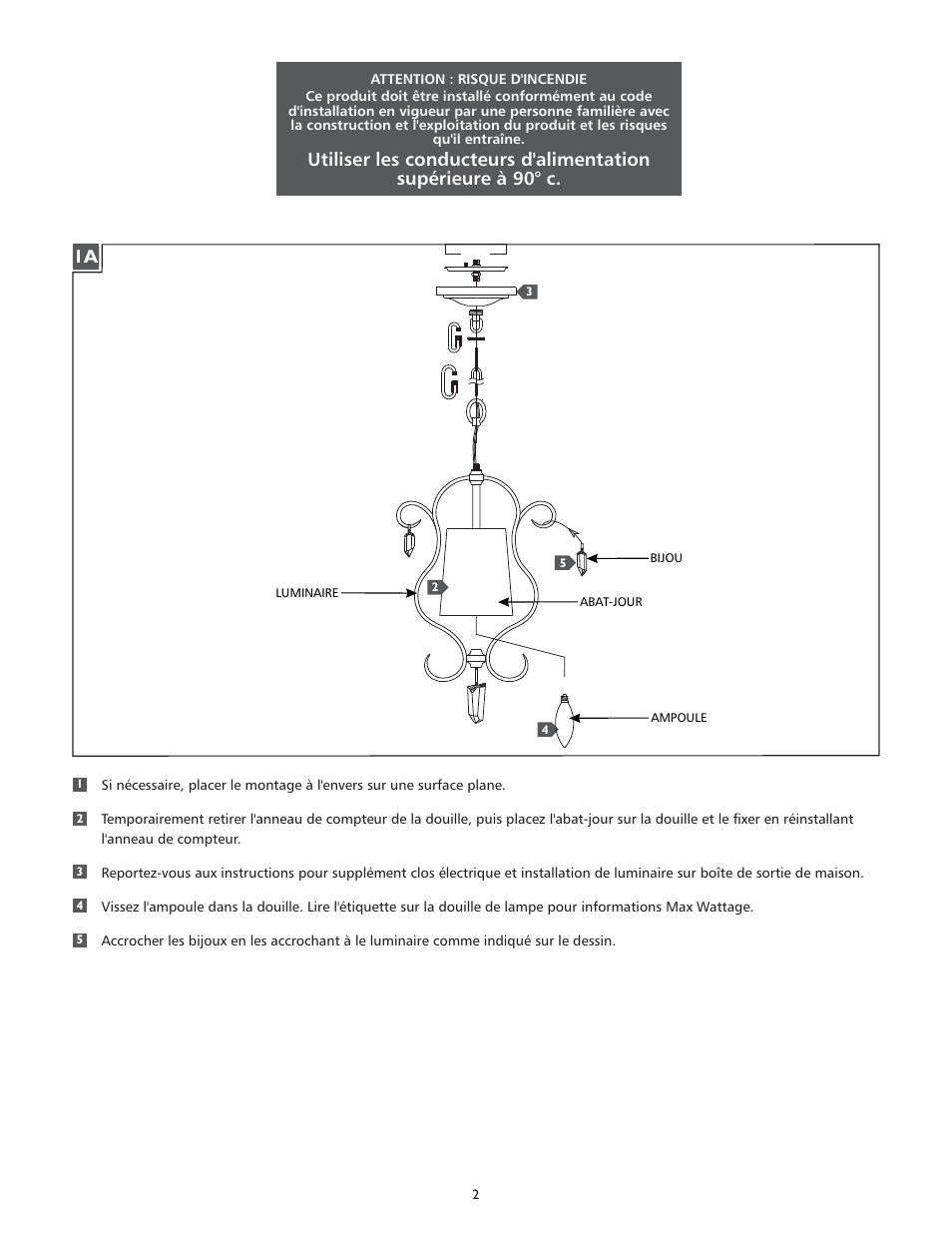 Feiss P1299 User Manual | Page 2 / 4