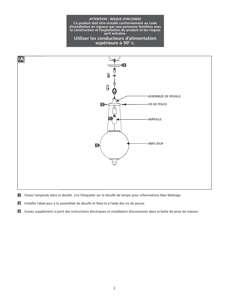 Feiss P1296 User Manual | Page 2 / 4