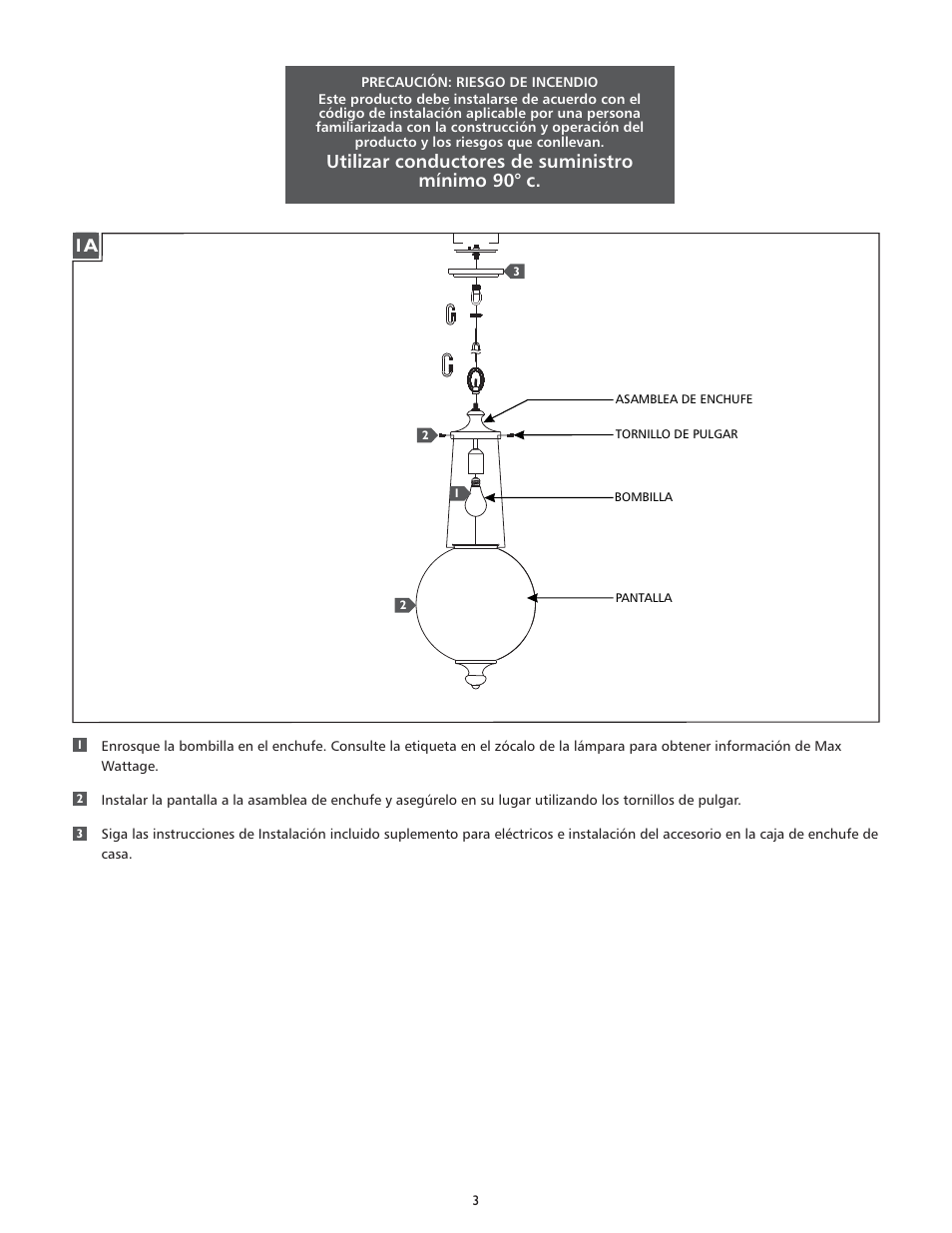 Feiss P1296 User Manual | Page 3 / 4