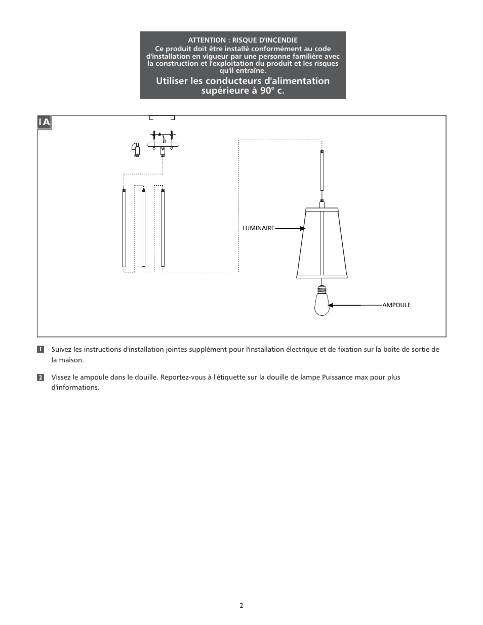 Feiss P1287 User Manual | Page 2 / 4