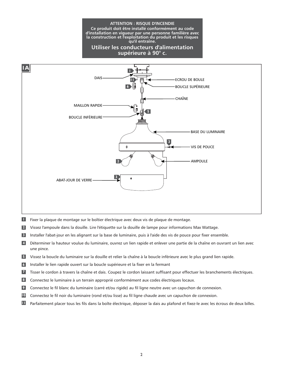 Feiss P1283 User Manual | Page 2 / 4