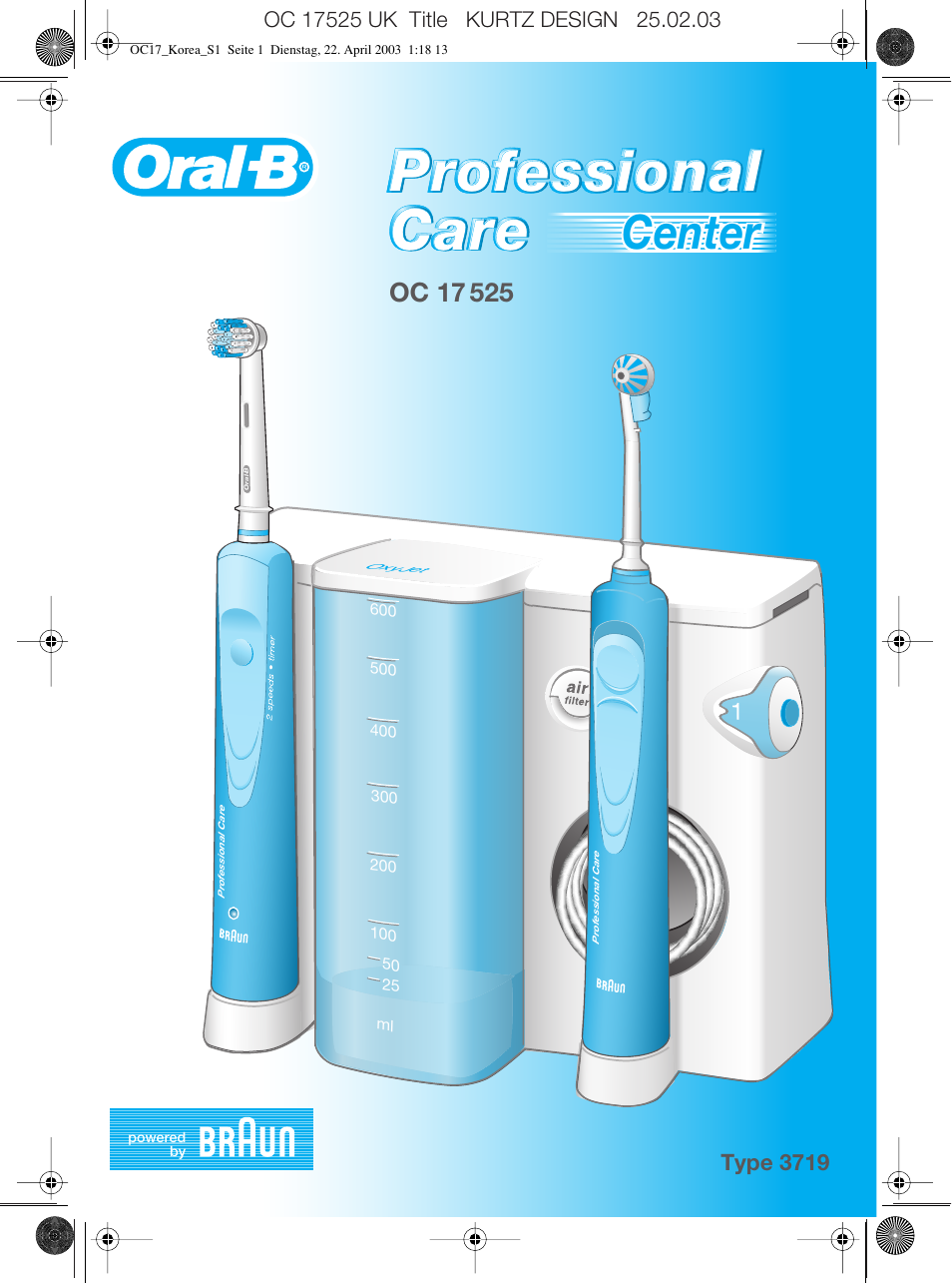 Braun OC17525 User Manual | 9 pages