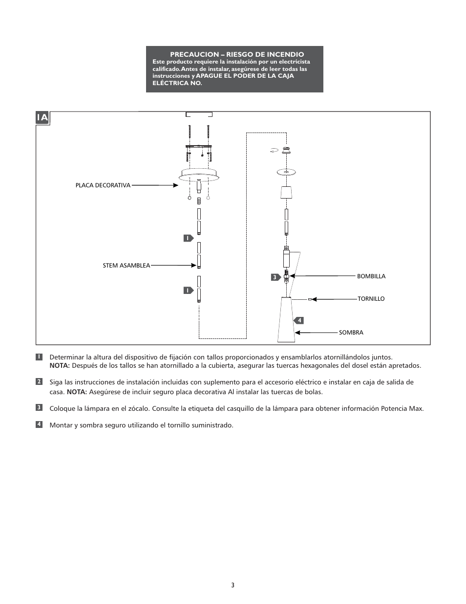 Feiss P1280 User Manual | Page 3 / 4