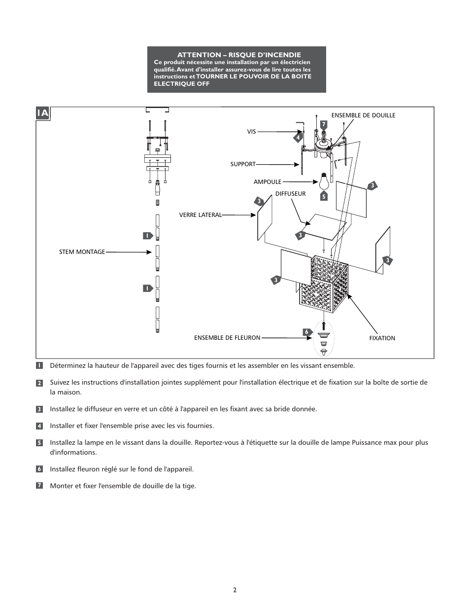 Feiss P1276 User Manual | Page 2 / 4