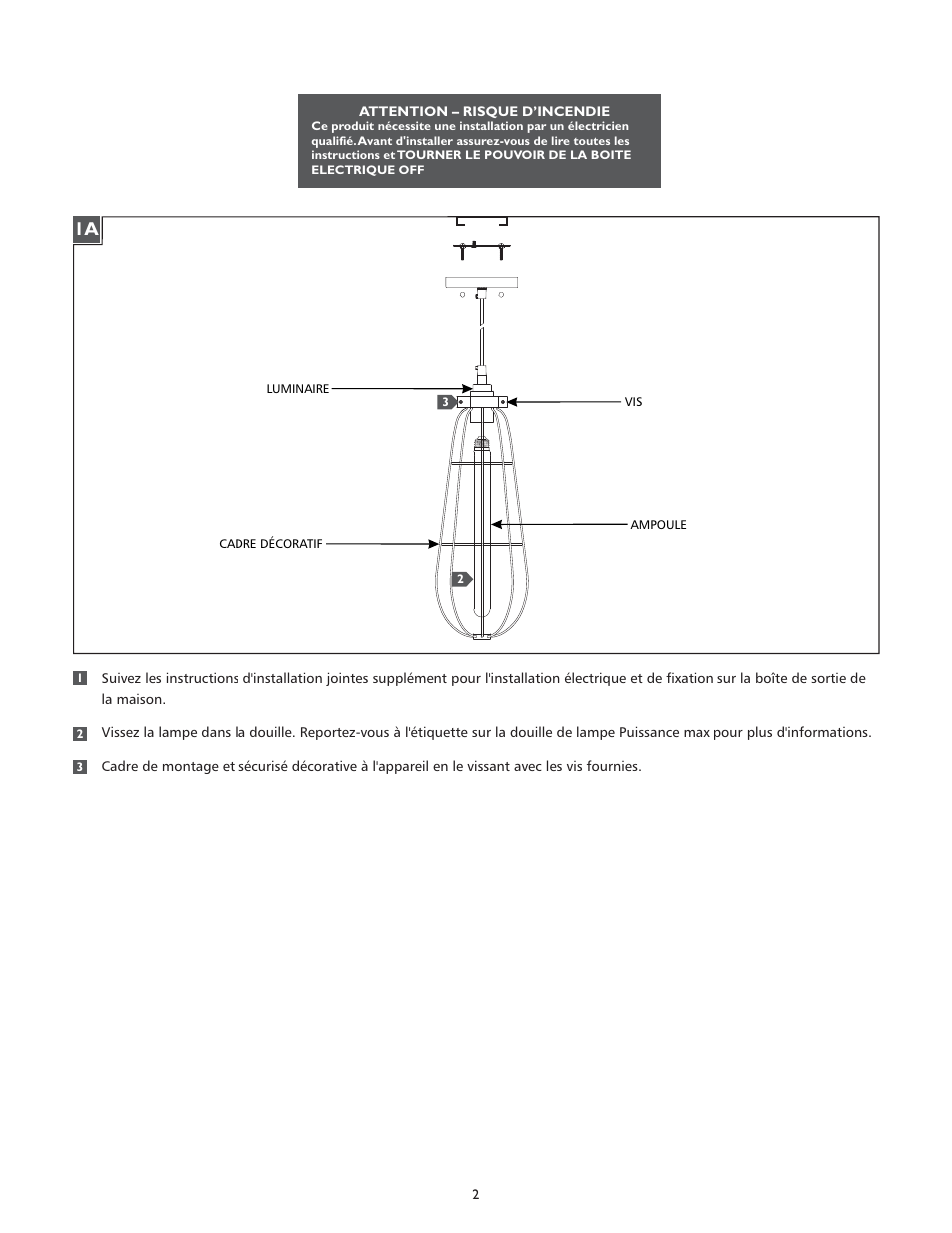 Feiss P1271 User Manual | Page 2 / 4