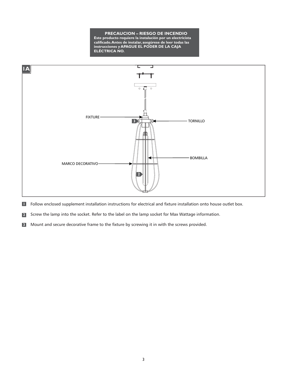 Feiss P1271 User Manual | Page 3 / 4