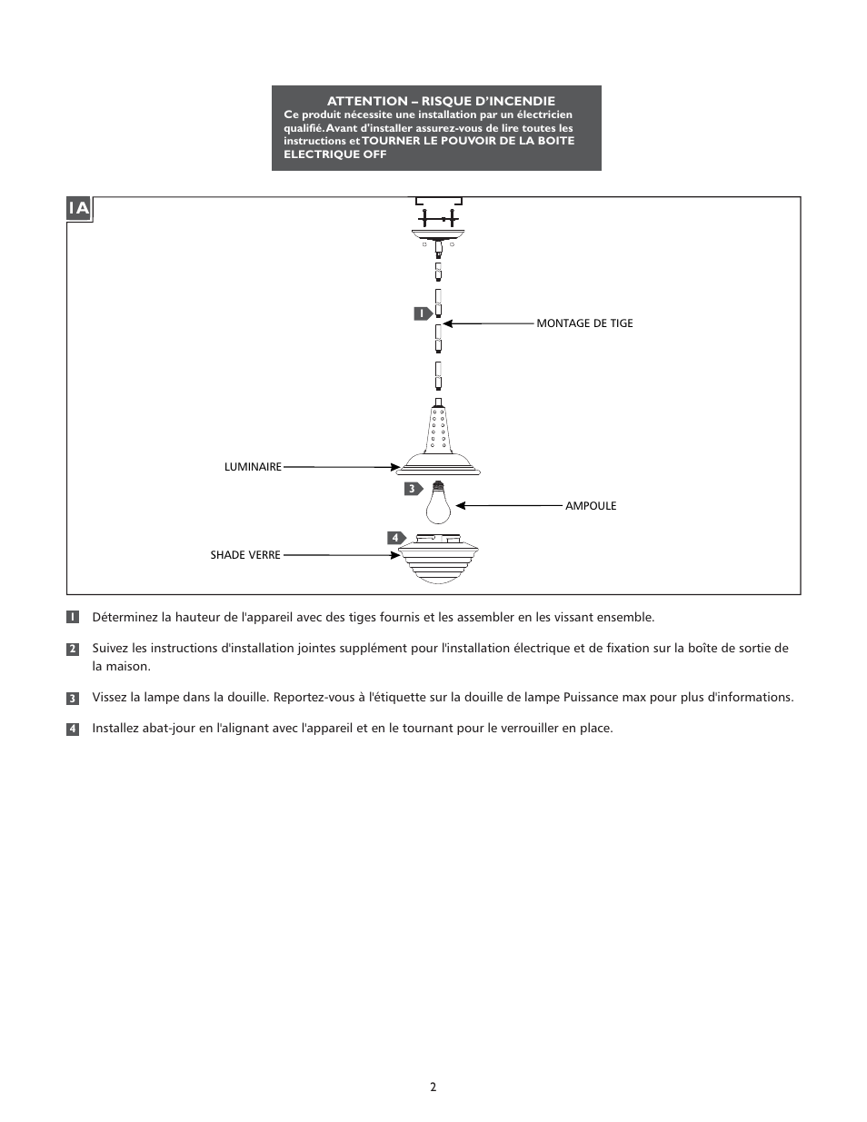 Feiss P1270 User Manual | Page 2 / 4