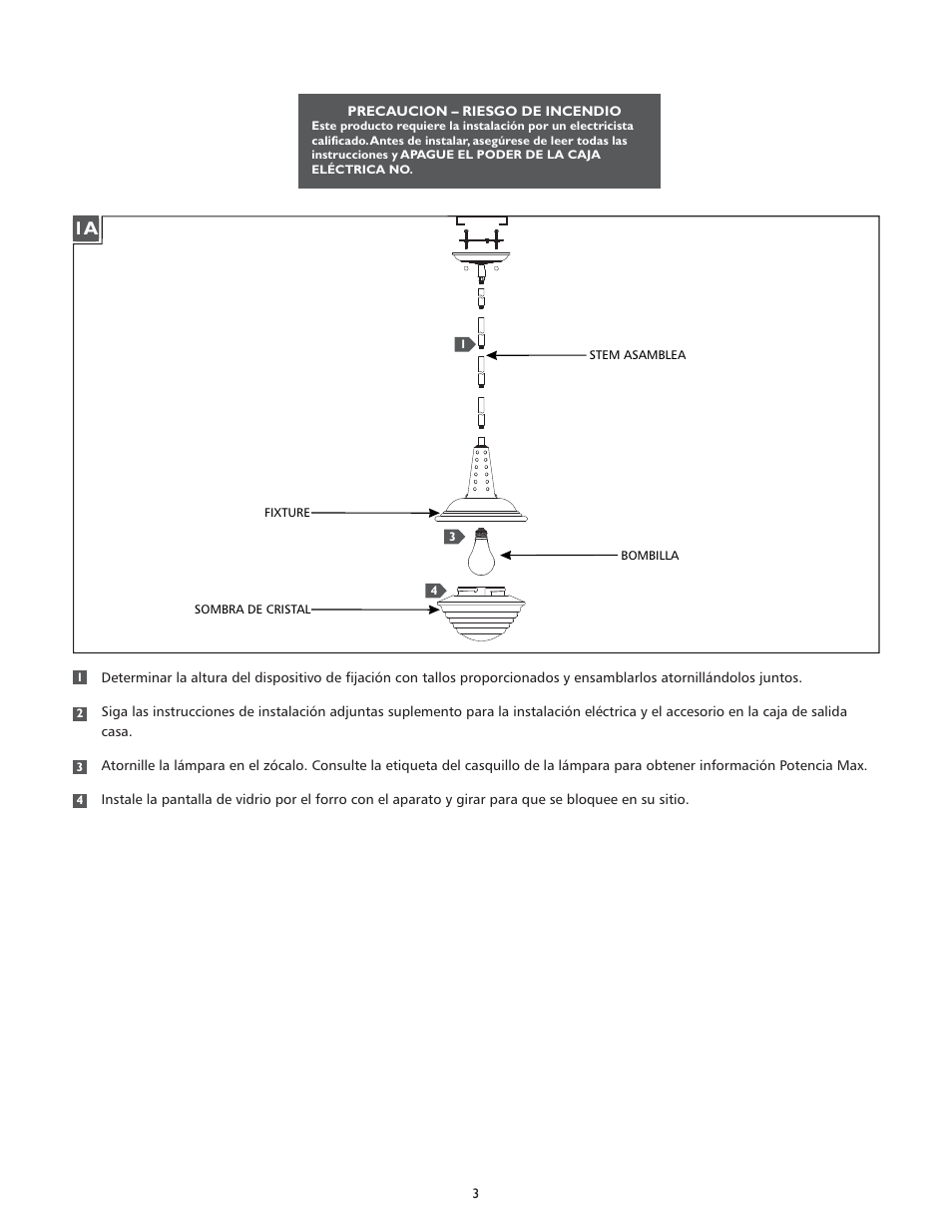 Feiss P1270 User Manual | Page 3 / 4