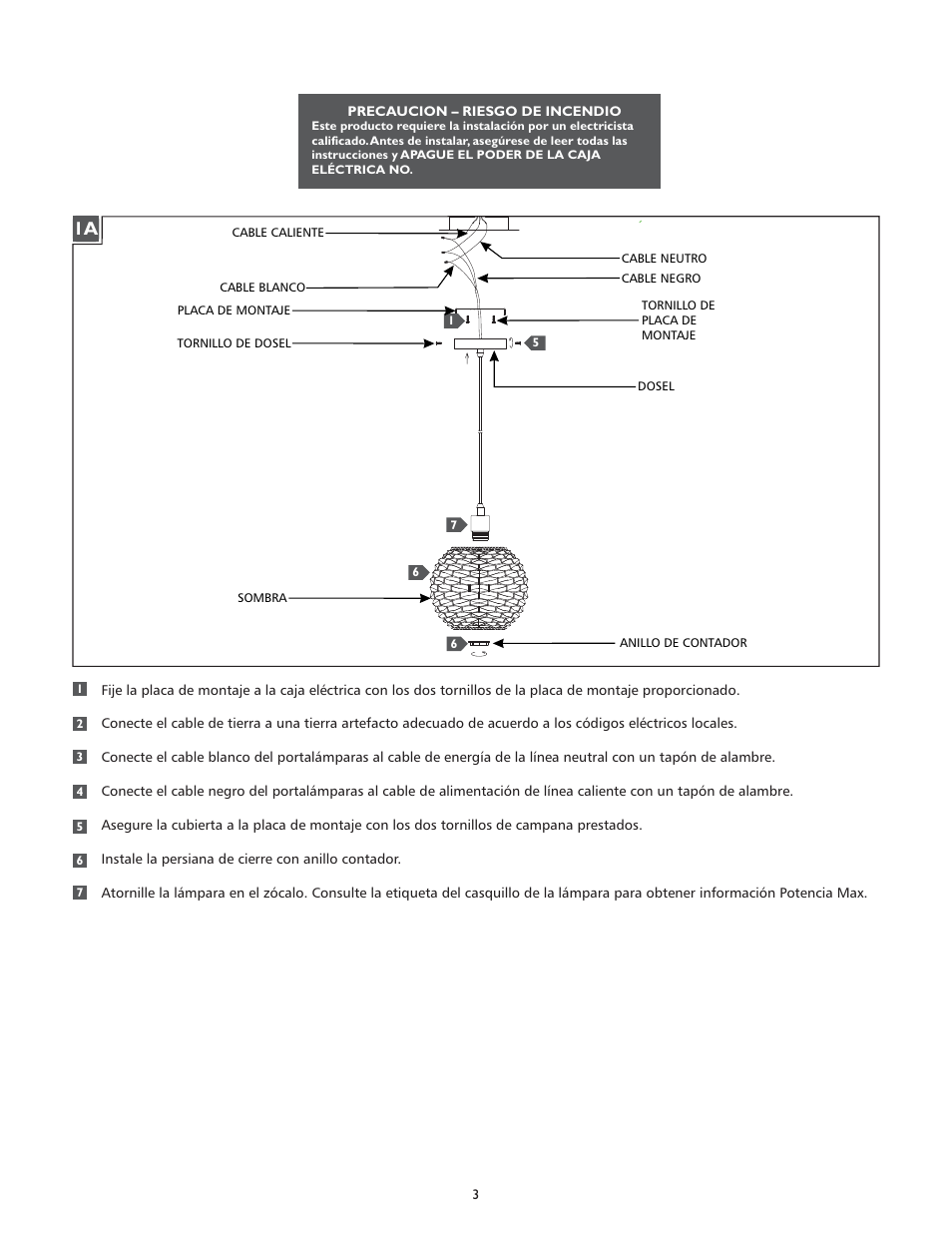 Feiss P1272 User Manual | Page 3 / 4