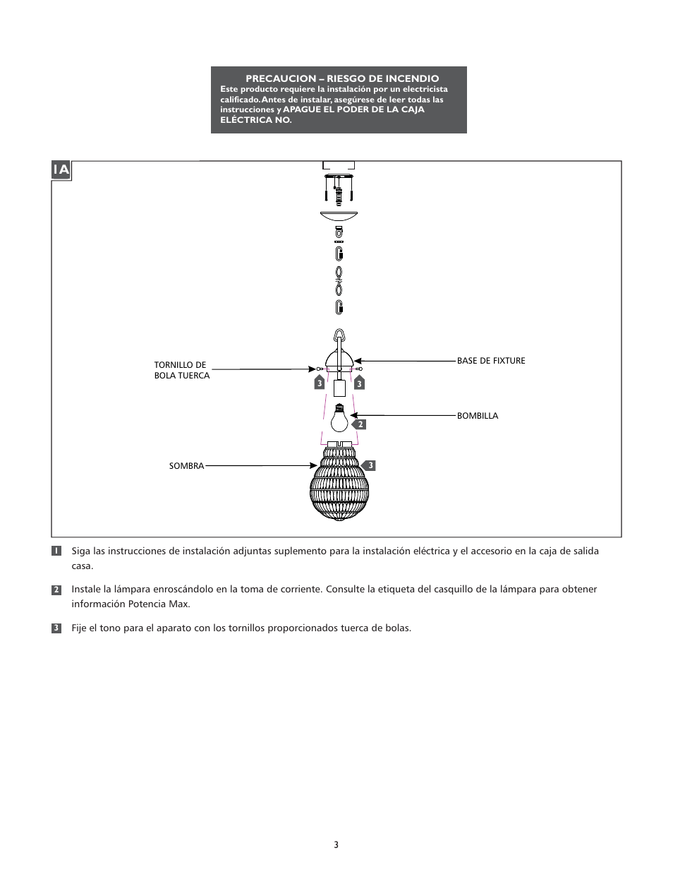 Feiss P1274 User Manual | Page 3 / 4