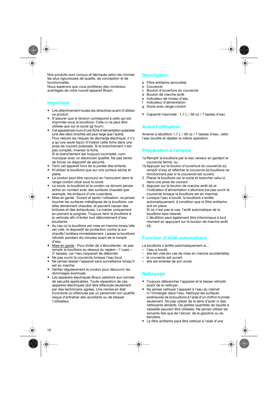 Braun Sommelier WK 600 User Manual | Page 10 / 14