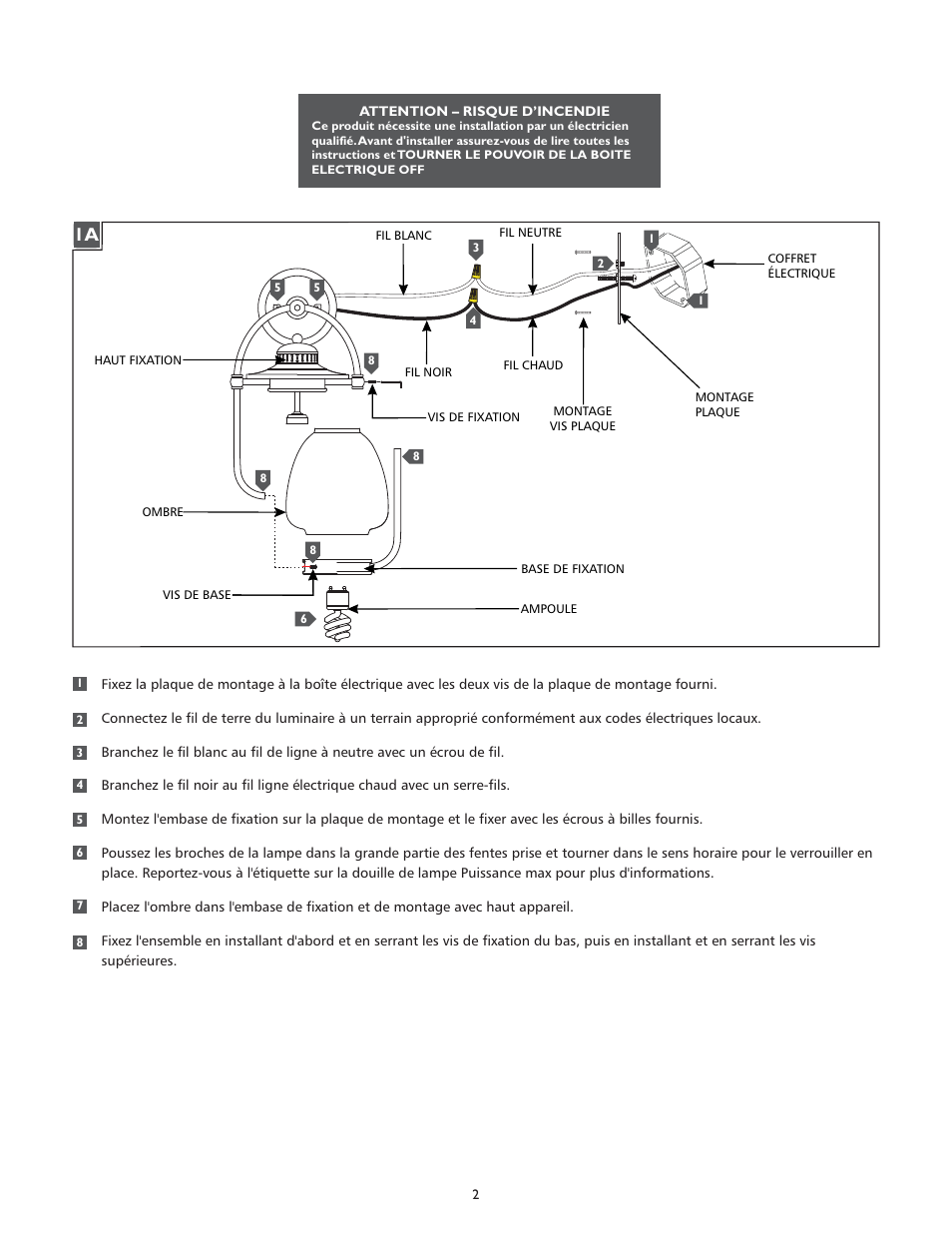 Feiss OLPL7402 User Manual | Page 2 / 4